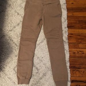 BALMAIN Cotton Terry Biker Sweatpants Size Small